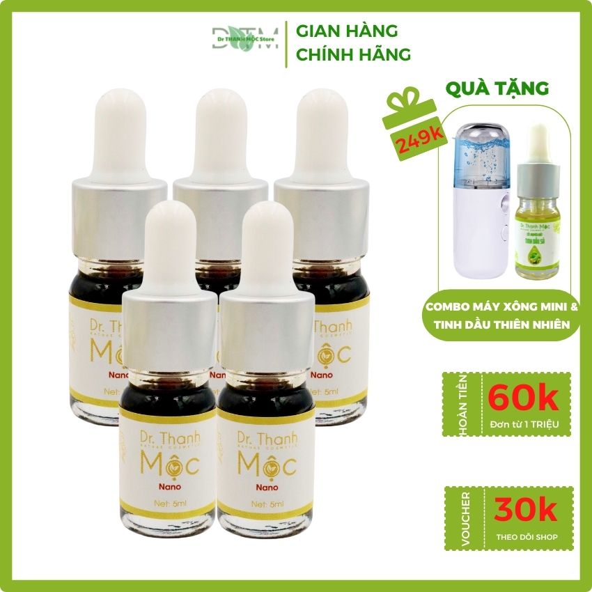 [HOÀN60K+QUÀ250K]Combo Giảm Mụn Cấp Tốc XÓA THÂM PHỤC HỒI DA 7 ngày DR THANH MỘC cho da NHẠY CẢM MỎNG YẾU loại sạch các loại Mụn Hết Thâm Se Khít Lỗ Chân Lông Phục Hồi Da Yếu Hư Tổn, MỎNG YẾU Dưỡng Da Căng Mịn, Trắng Sáng Tự