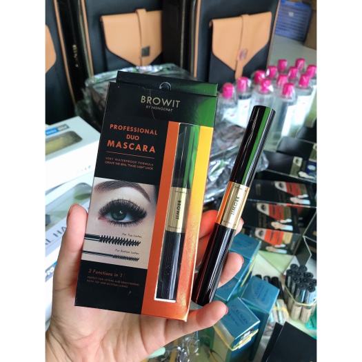 Mascara 2 đầu Browit Nongchat 1 đầu to chuốt mi trên 1 đầu siêu nhỏ chuốt mi dưới