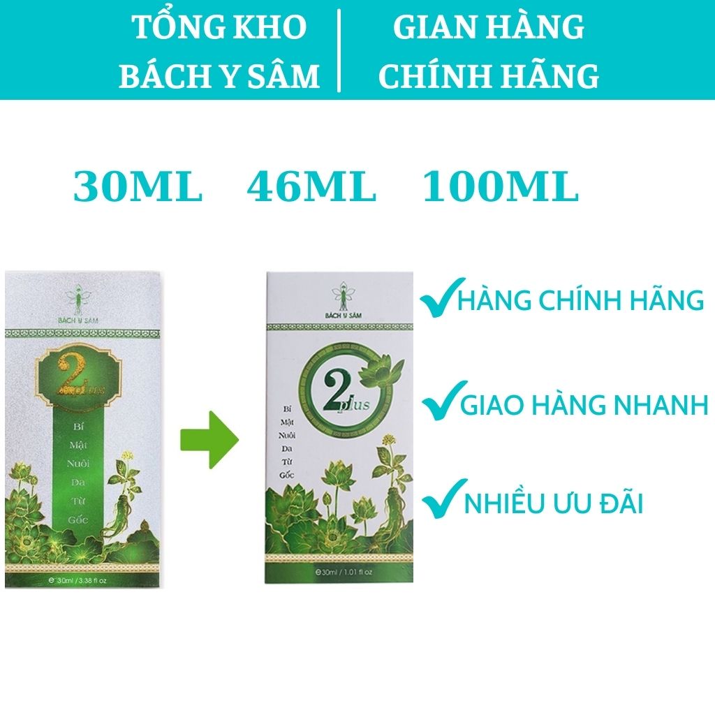 Bách y sâm 02 plus 30ml bạch linh chuyên mụn