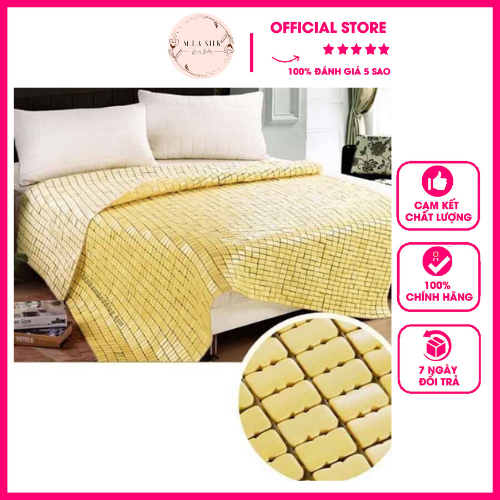 Chiếu trúc trải giường siêu mát hàng loại 1, chiếu tre hàng vnxk có 2 màu nâu, vàng - mia silk