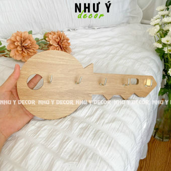 Móc treo đồ dán tường chịu lực, móc dán tường hình chìa khóa, con cá siêu dễ thương móc treo đồ cute