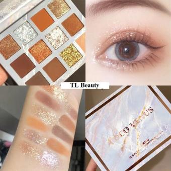 Bảng Phấn Mắt 12 Ô Nhũ Trendy CoCo Marble Vỏ Vân Đá CX5