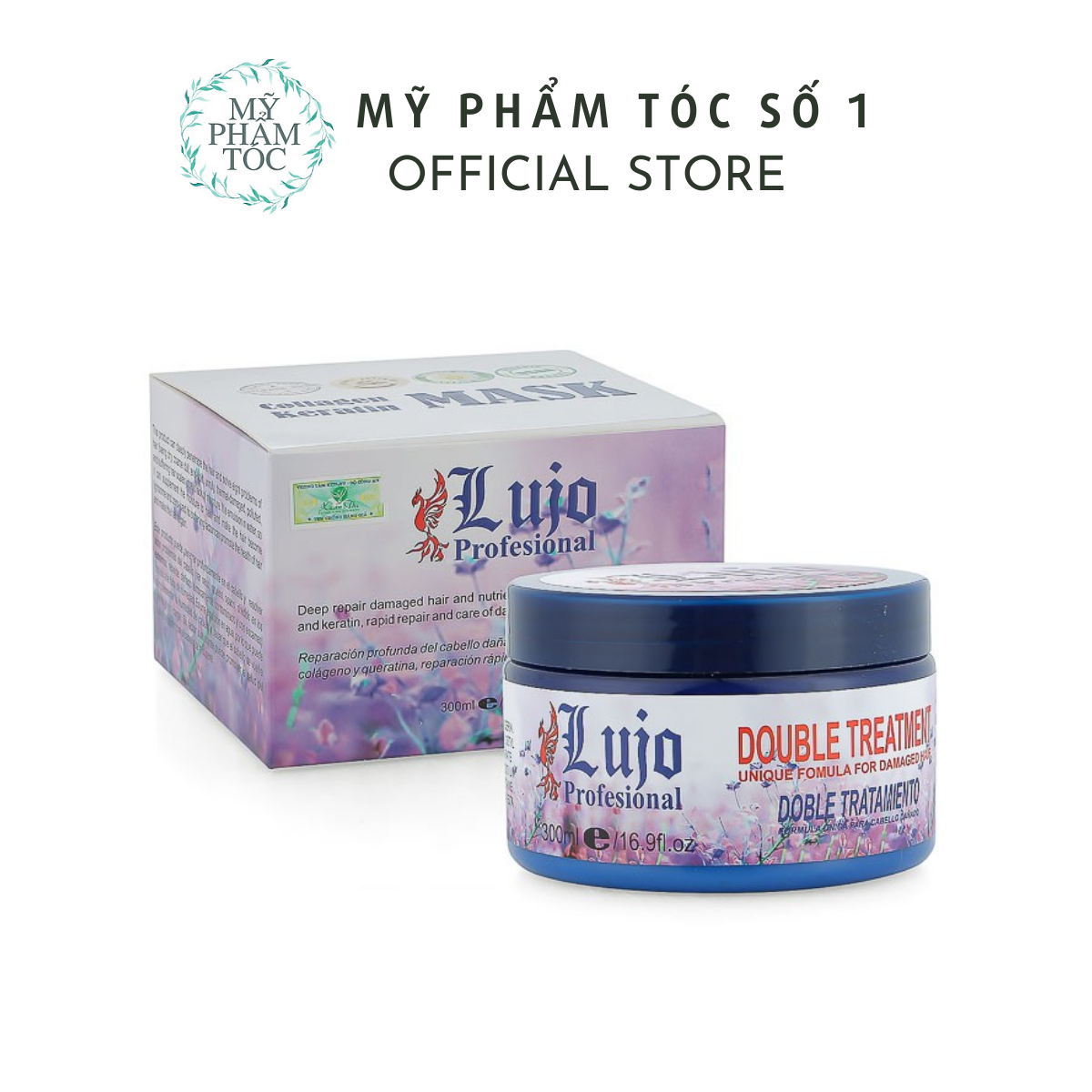 Hấp ủ phục hồi cấp tốc lujo keratin mask & collagen giúp tóc mềm mượt chắc khỏe