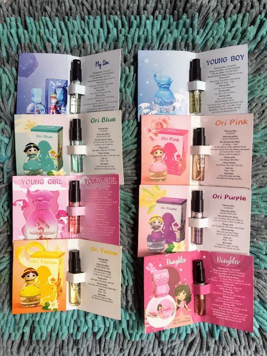 Mẫu thử nước hoa bé trai, bé gái - ống 3ml dạng xịt