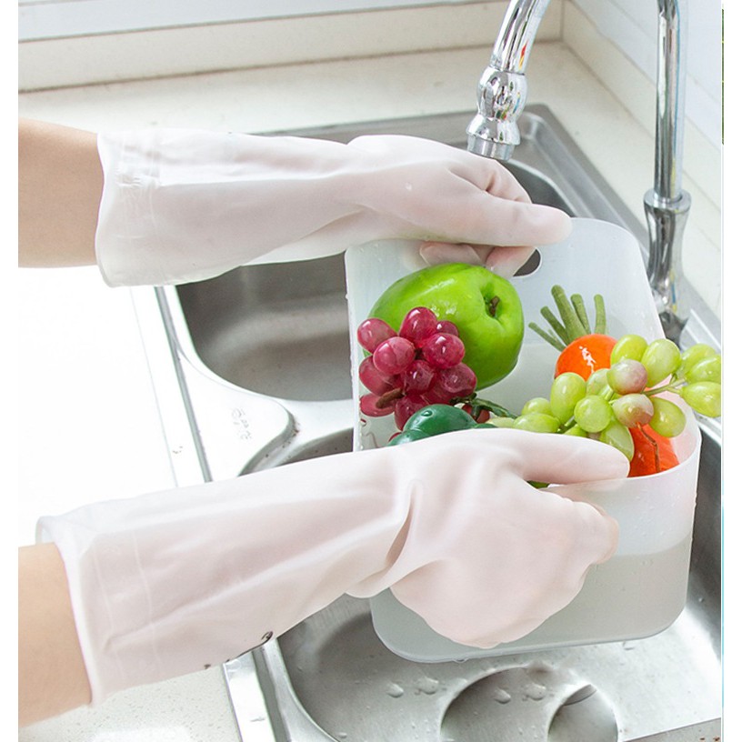 Bao Tay Cao Su Đa Năng Rửa Rau Củ Quả, Rửa Ly Tách, Dụng Cụ Bảo Vệ Đôi Khi Tiếp Xúc Nước Thường Xuyên