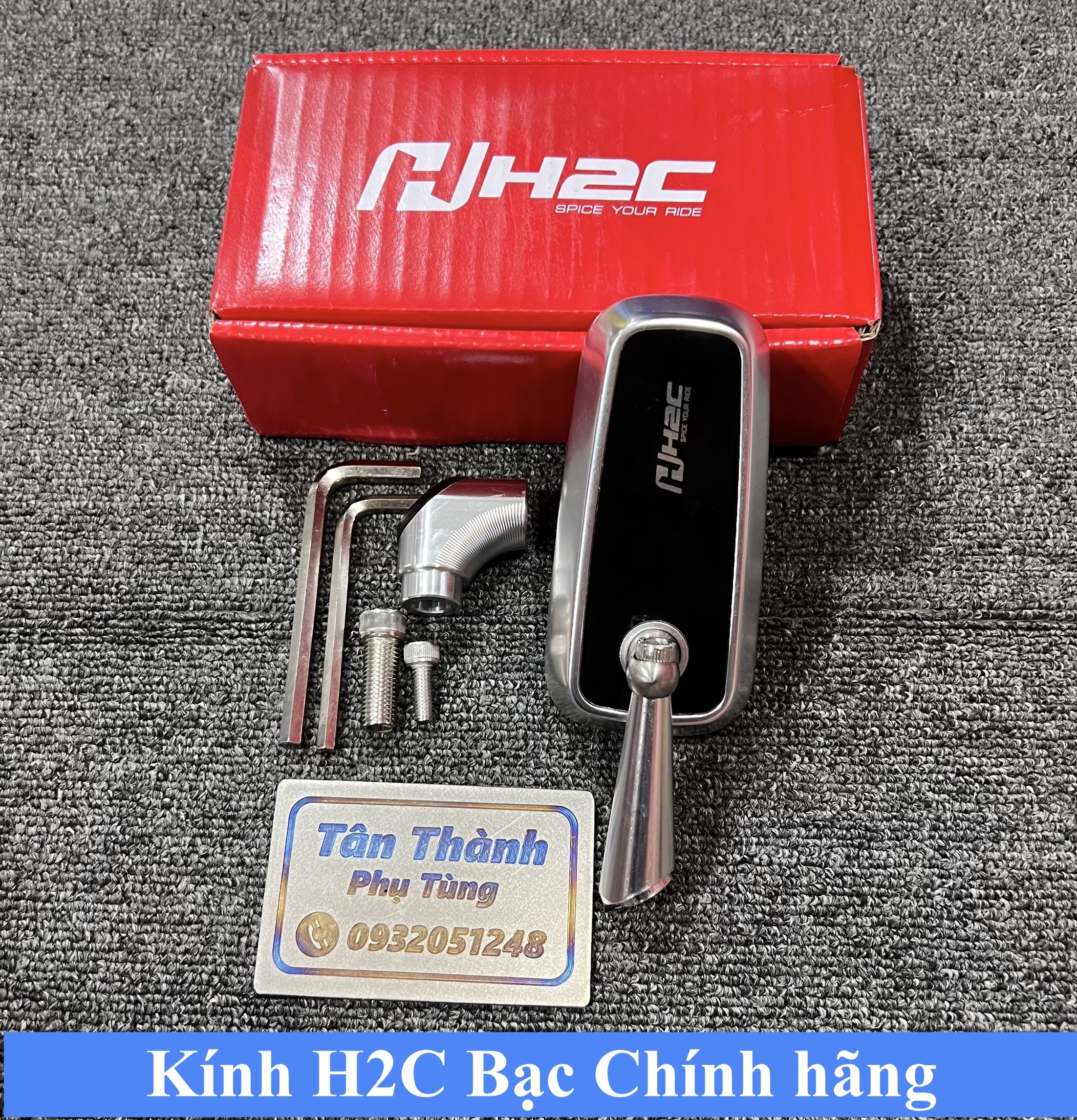 Kính H2C chân ngắn chính hãng màu Bạc