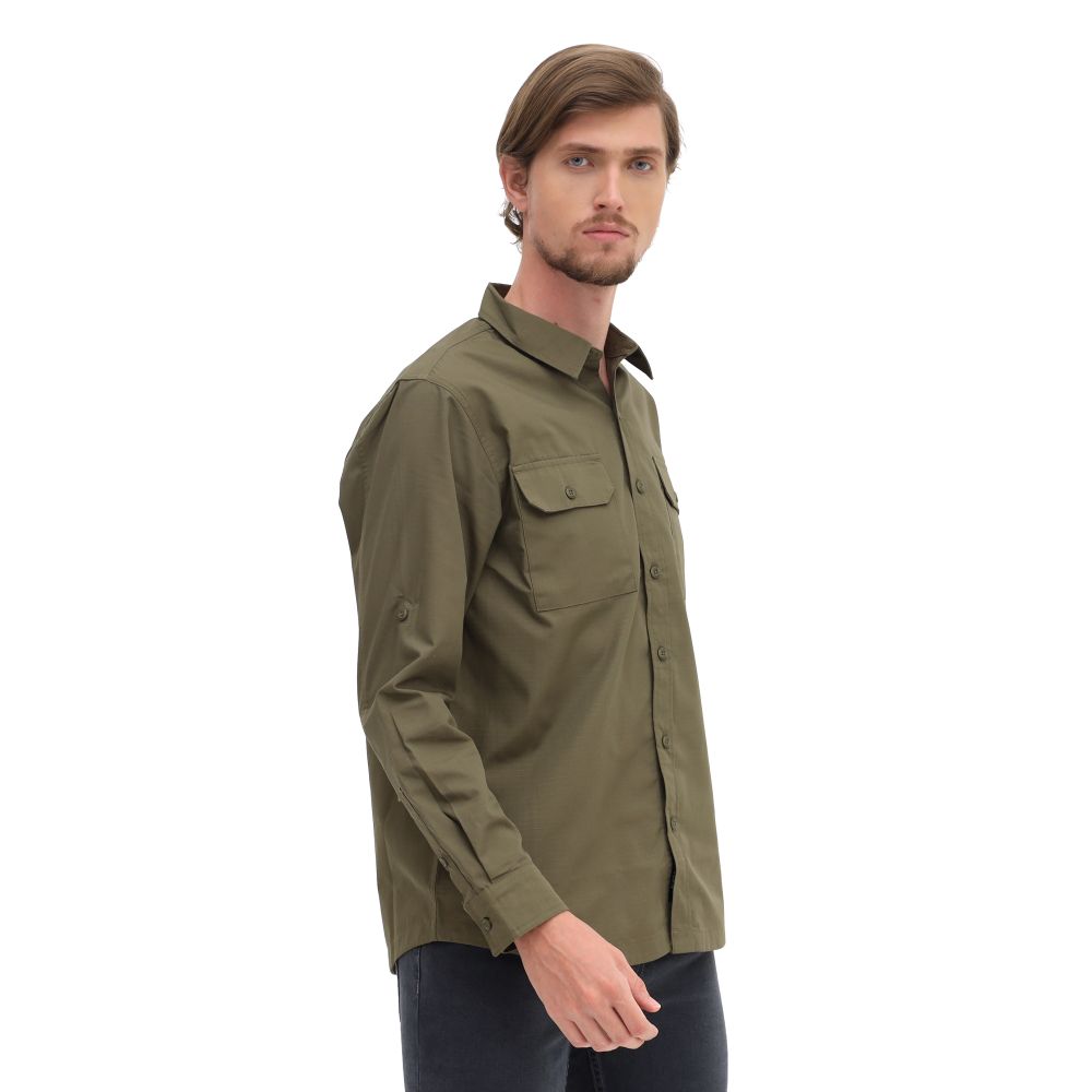 910007534 RAWSON LS SHIRT - OLI