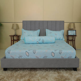 Bộ Ga Gối Cotton Hometex - Bộ Drap Gối Bọc Nệm Vải Cotton Hoa Hometex - CTY May Thiên Hà