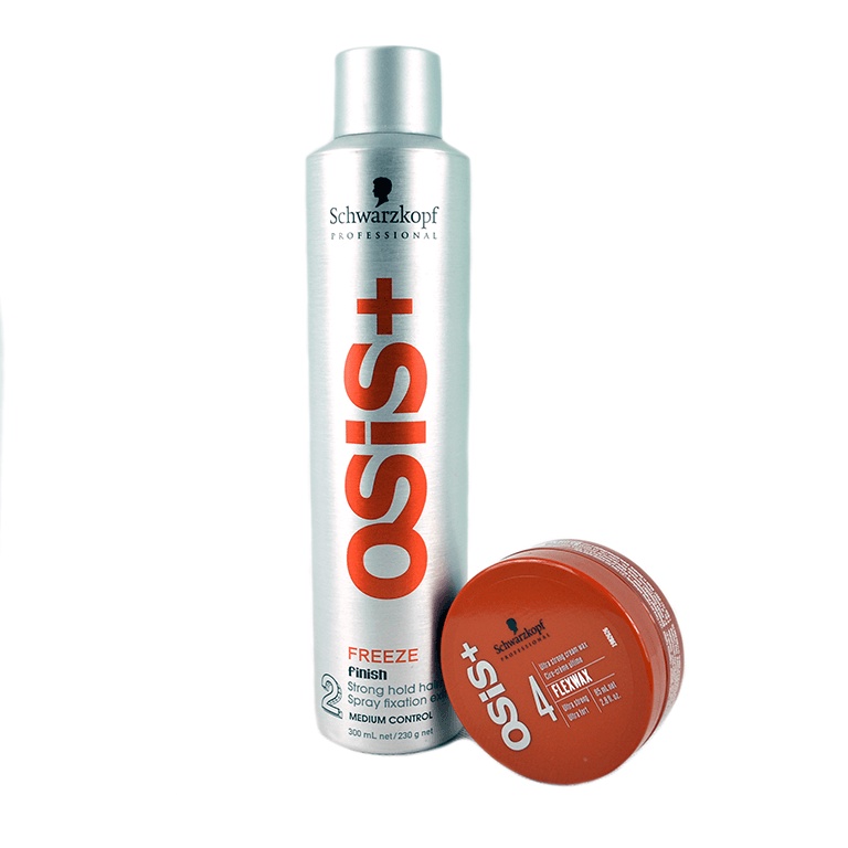 Combo keo xịt osis+ 2 300ml và sáp vuốt tóc osis+ 4 flex wax 85ml