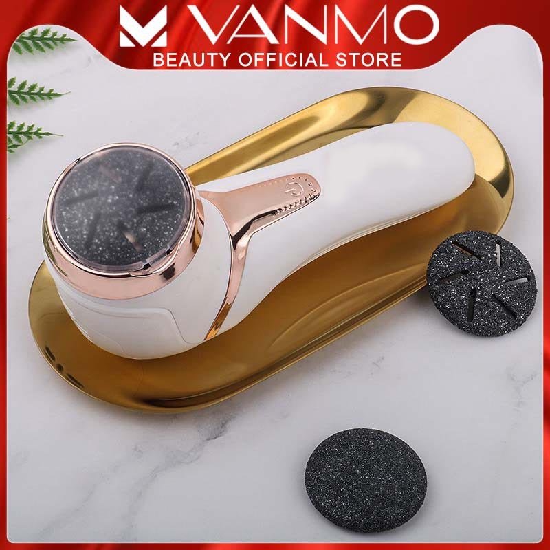 Máy Mài Tế Bào Chết Gót Chân 510 Hút Bụi Tự Động Chà Gót Chân Chống Nước Hút Bụi Tự Động Kèm 3 Đầu Mài Thạch Anh