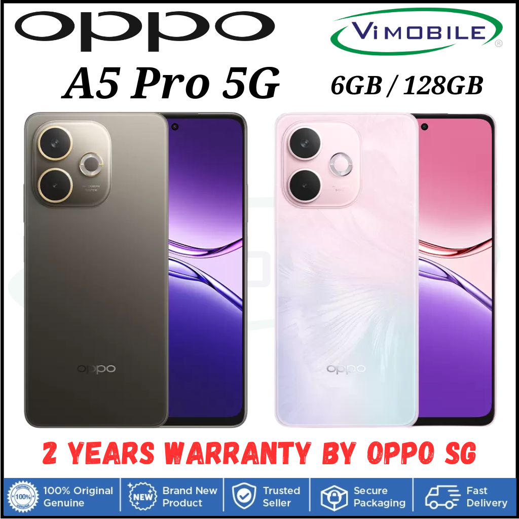 Oppo A5 Pro 5G Phone - 128Gb Storage, 5800Mah Battery, Ip69 Water