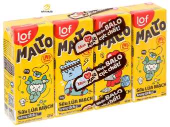 Sữa lúa mạch hương socola LOF Malto 180ml