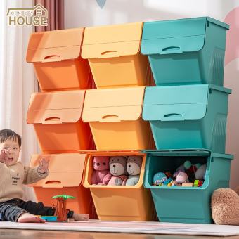 LEBI Hộp Đựng Đồ Chơi, Hộp Đựng Vỏ Sò Gia Dụng Mở Trước Hộp Đựng Quần Áo, Giỏ Đựng Đồ Ăn Nhẹ Cực Lớn Bằng Nhựa