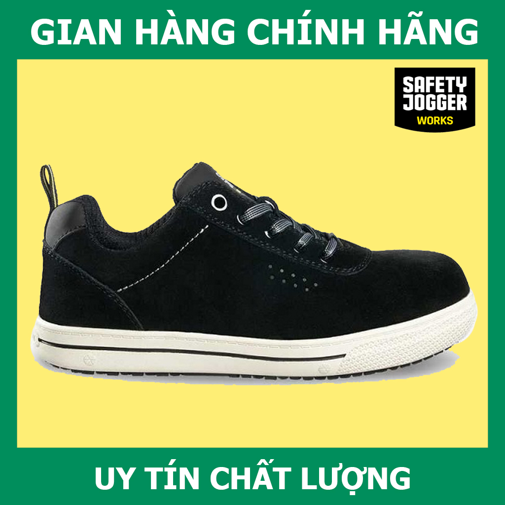 Giày Bảo Hộ Safety Jogger Obelix, Da Chất Lượng Cao, Chống Trơn Trượt, Chống Đâm Xuyên