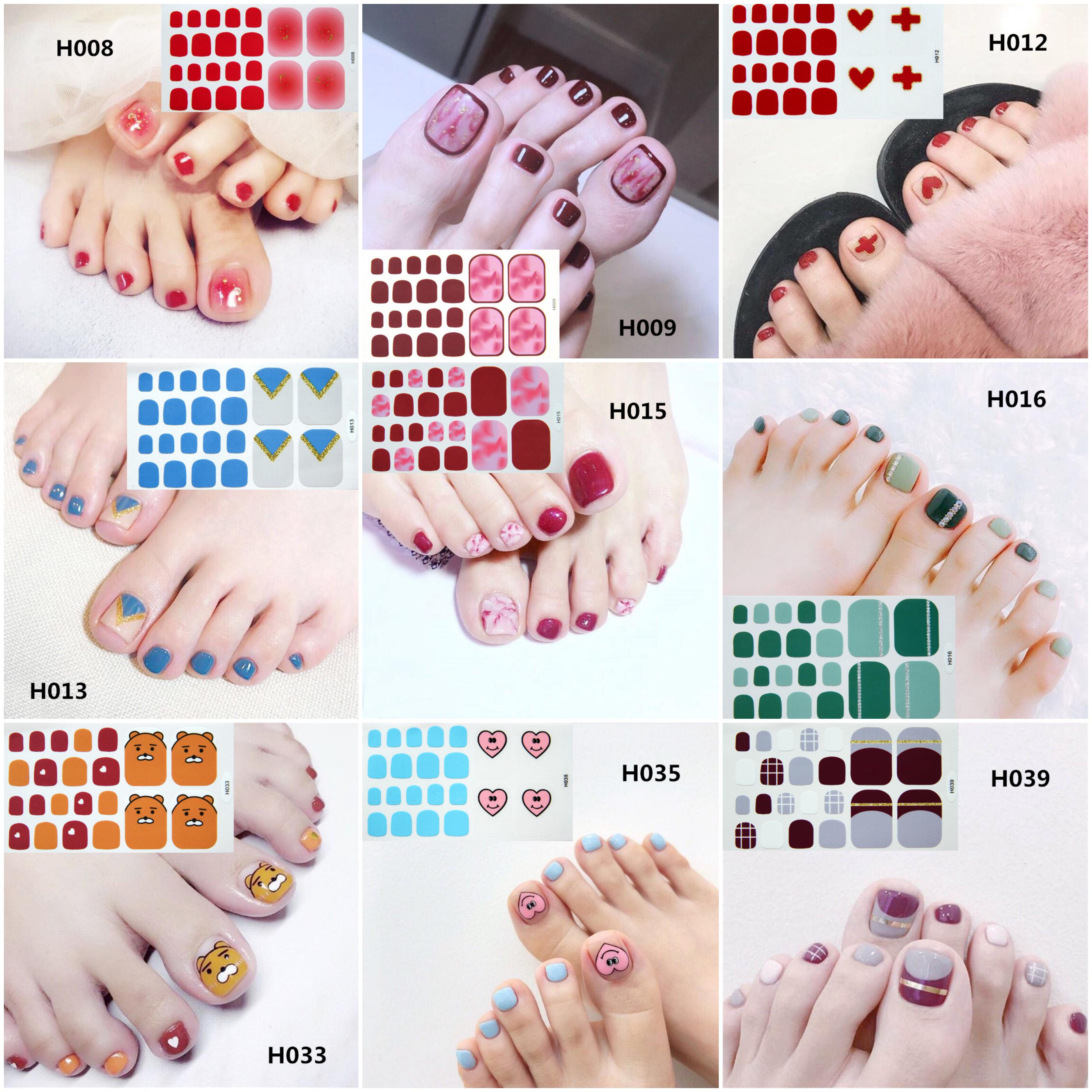 Sticker dán móng chân khô không thấm nước P2