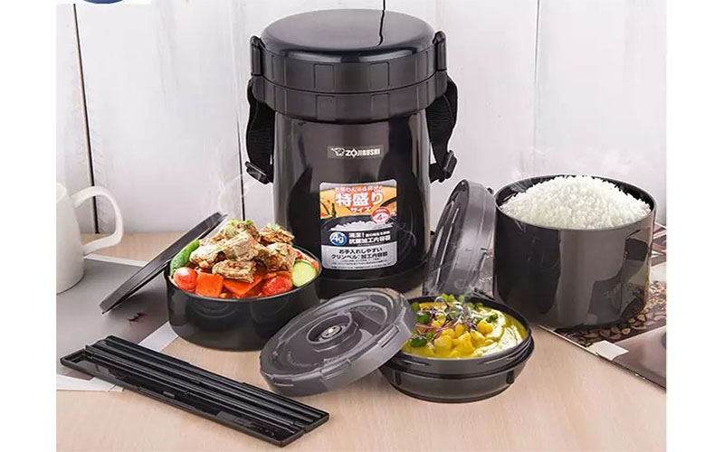 Hộp cơm giữ nhiệt zojirushi sl-gh18-ba - hàng chính hãng