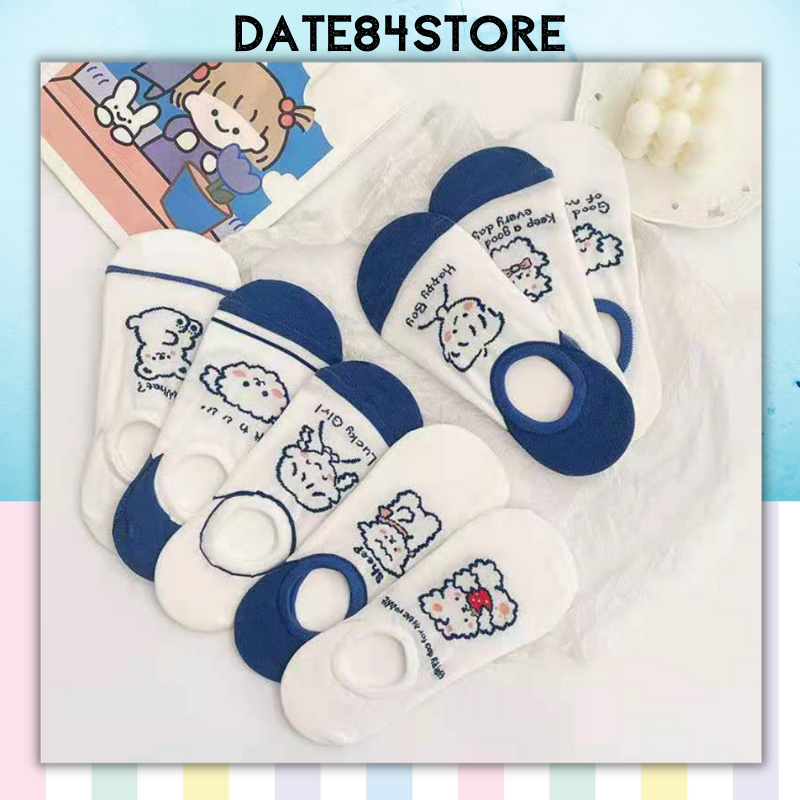Tất lười vớ lười nữ họa tiết dễ thương Date84store