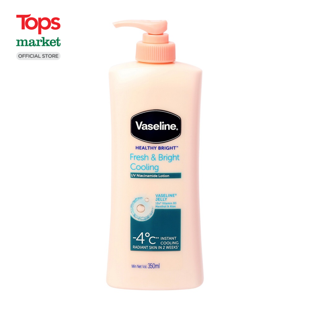 Sữa dưỡng thể vaseline fresh & fair cho da sáng khỏe 350ml - siêu thị tops market