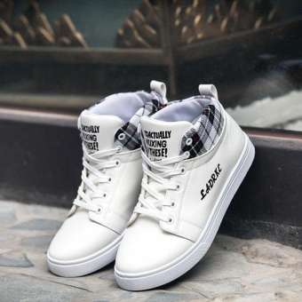 Giày Sneaker LMA Cổ Cao Màu Trắng