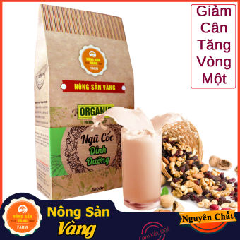 Bột Ngũ Cốc giảm cân tăng vòng 1 Ngũ Cốc Cao Cấp 500gr gồm nhưng loại (gạo lức đậu nành (đậu tương) yến mạch vừng đen ( Mè đen) ngô đậu xanh đậu đỏ đậu đen hạt sen)