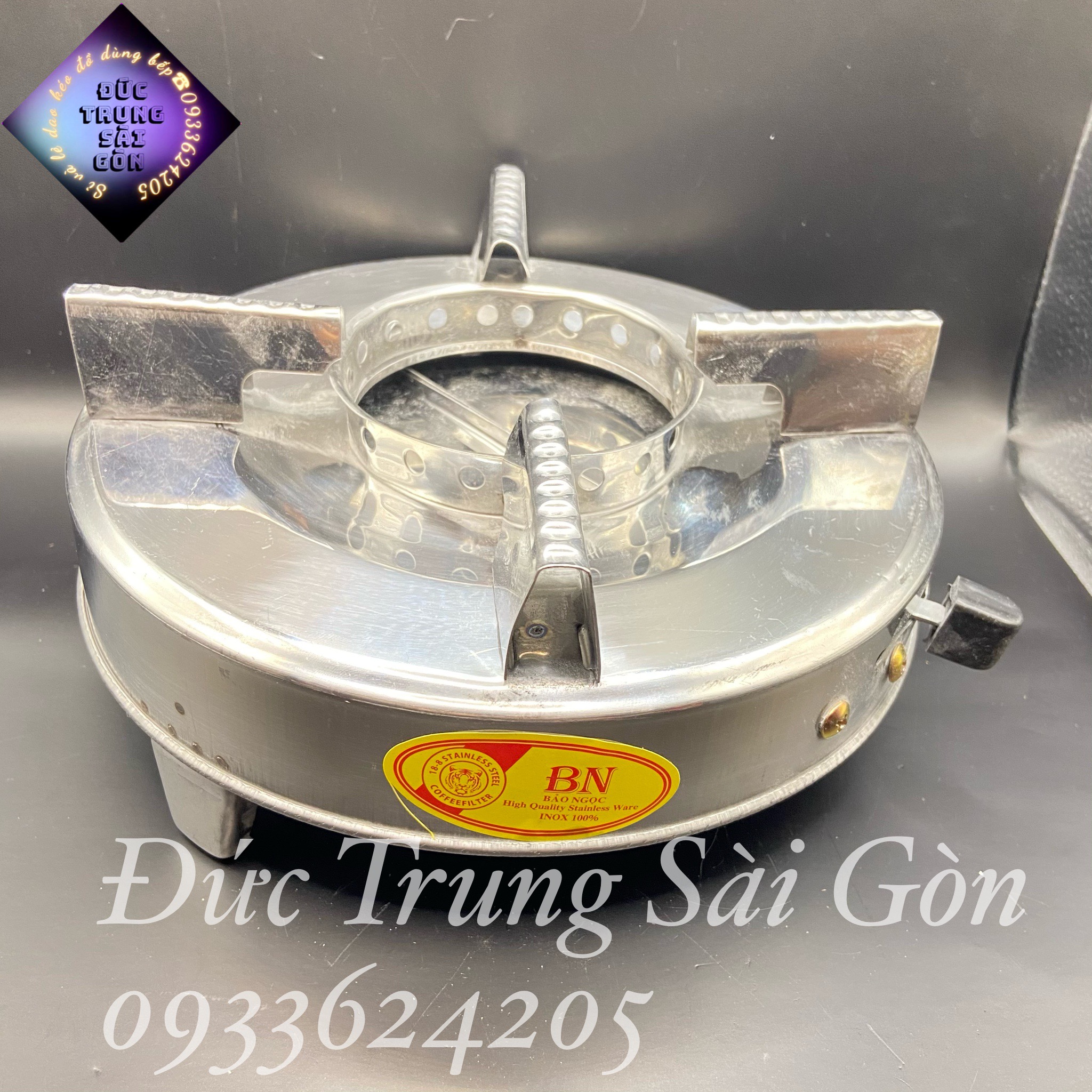 Bếp cồn INOX, bếp lẩu để bàn tiện dụng, an toàn
