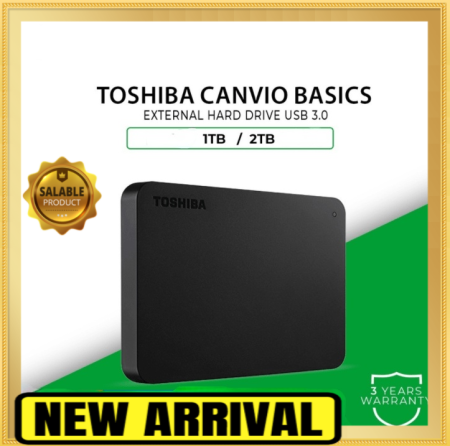 Toshiba Canvio Portable 1TB/2TB External Hard Drive