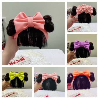 Tóc giả cho bé gái, băng đô tóc giả cho bé sơ sinh, turban tóc giả cho bé