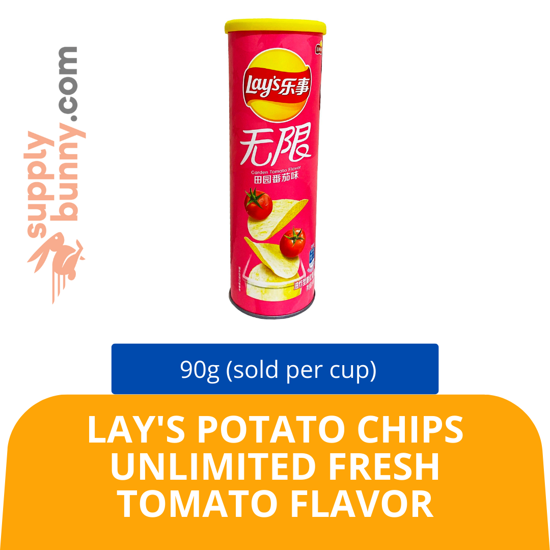 Lay\'s Potato Chips Unlimited Fresh Tomato Flavor 90g (sold per can) Mix SKU: 6924743927933