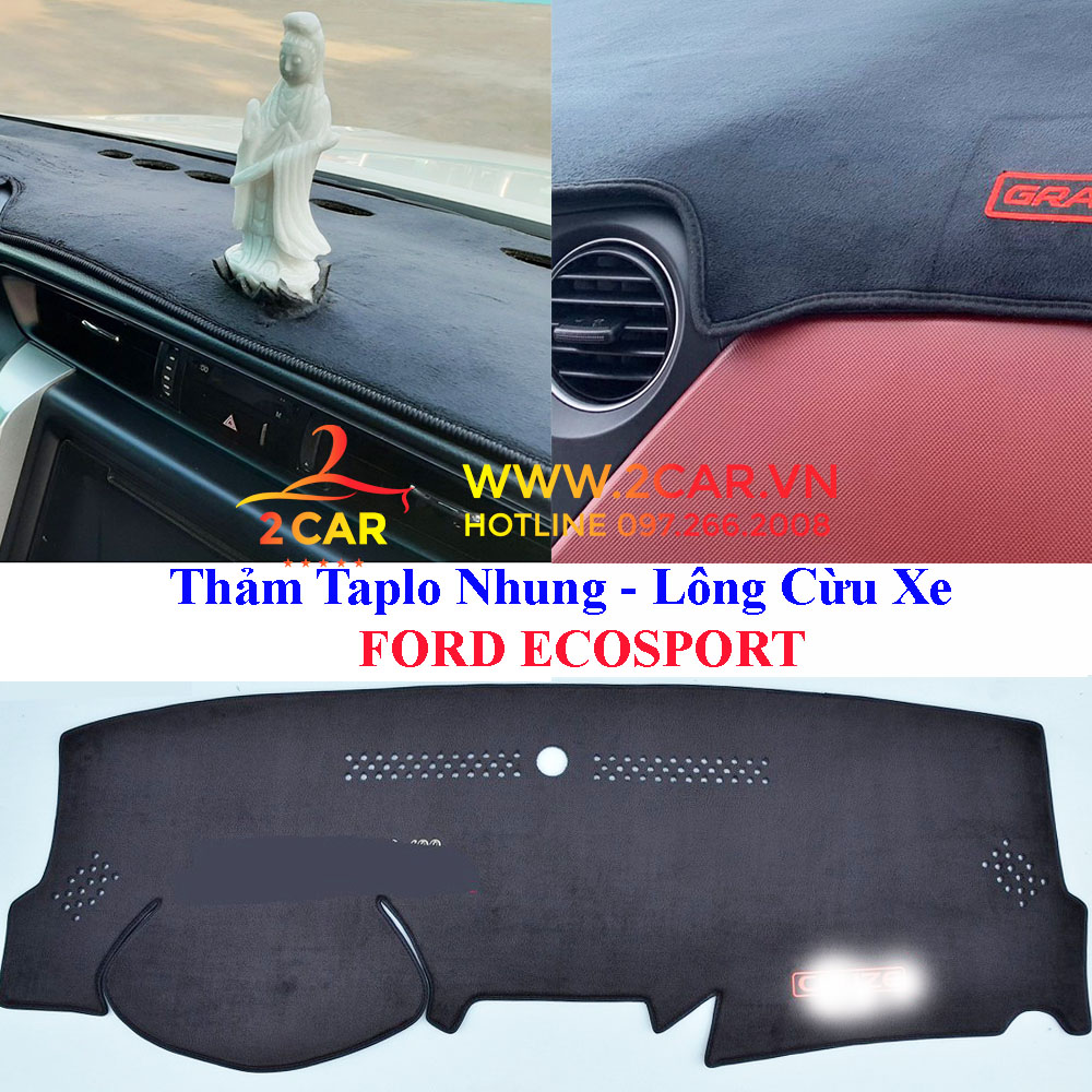 Thảm taplo Ford EcoSport 20182019 da vân cacbon thảm phủ taplo taplo da   Bình An Auto  Lazadavn