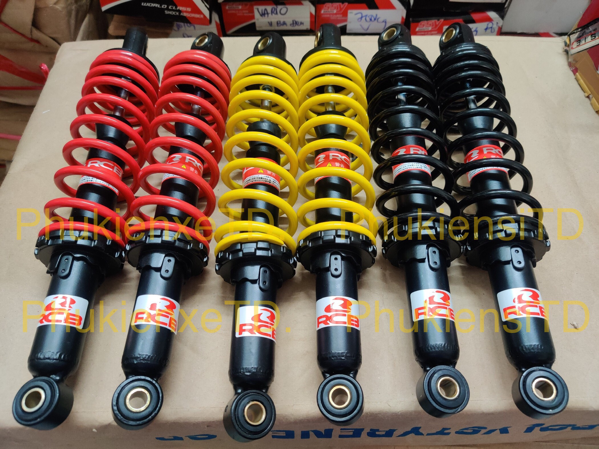 Phuộc kiểu 1 lò xo RCB lắp Dr Wave Sirius Jupiter Taurus Cub Galaxy Win Angel Suviva Magic Elegant Axelo Future...