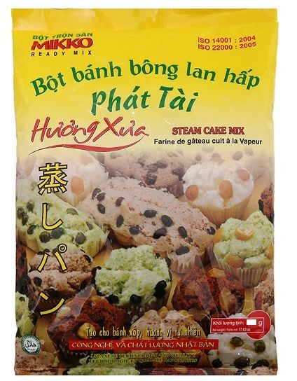 1kg Bột bánh bông lan hấp Phát Tài hiệu MIKKO