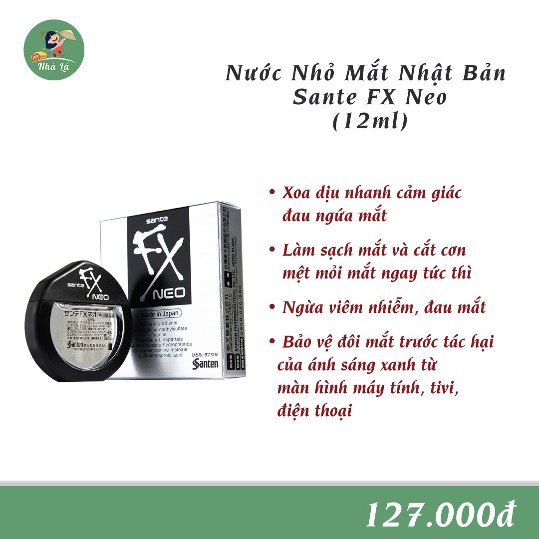 Thuốc nhỏ mắt fx v+ santen 12ml