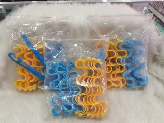 Lô uốn tóc gợn sóng Retro (Bộ 12 Ống Dài 25cm) không dùng nhiệt