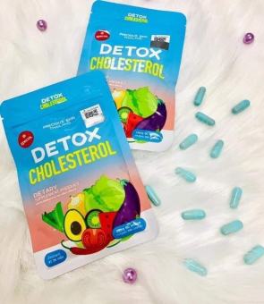 Viên khử mỡ giảm cân giấm táo Detox Cholesterol Thái Lan 60 viên