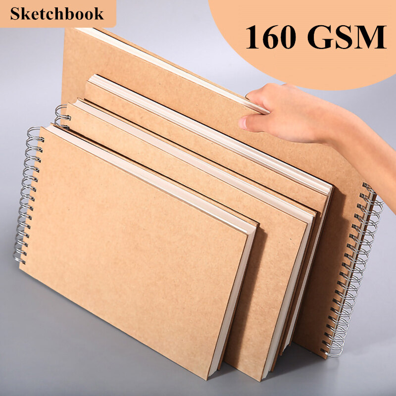 Tearable 16K Sketchbook Small Large Drawing Pad 120 Sheets Thick