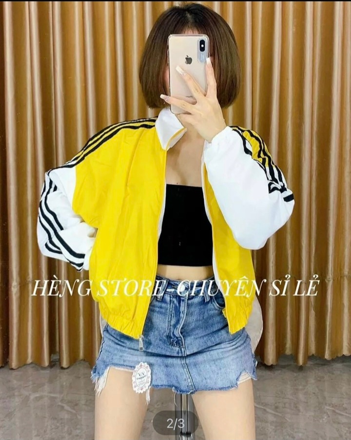 Áo Khoác Dù Bomber Nữ Cổ Cao Với Chất Dù 2 Lớp Dày Chống Nắng Mưa Cực Tốt_XT