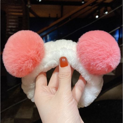 ❇  Băng đô cài tóc tai gấu nhiều màu bờm rửa mặt cute phong cách hàn quốc