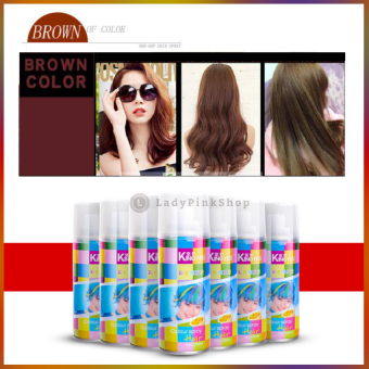 Chai Keo Xịt Nhuộm Tóc Mầu Nâu Tạm Thời Kingyes 120ml/Chai Giữ Nếp, Định Hình Tóc