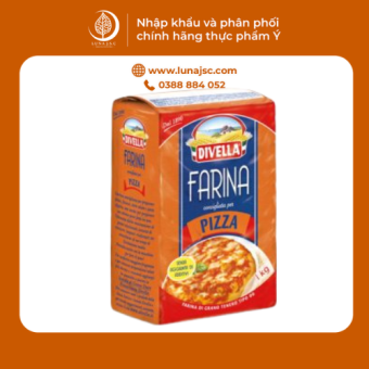 Bột Pizza Ý DIVELLA gói 1Kg [Bột làm Pizza Farina 00 Chính Hãng]