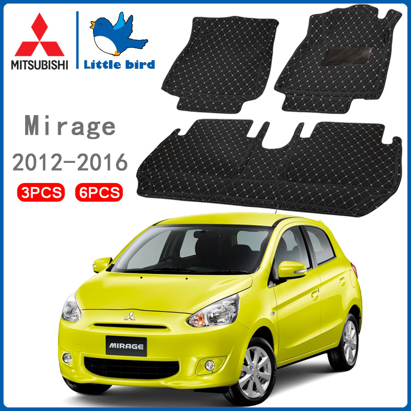 Little Bird พรมปูพื้นรถยนต์ โรงงานผลิตของไทย Mitsubishi mirage 2012-2016 การรับประกันคืนสินค้าภายใน7วัน พรมรถยนต์ ราคา 1,599 บาท*ส่งฟรี