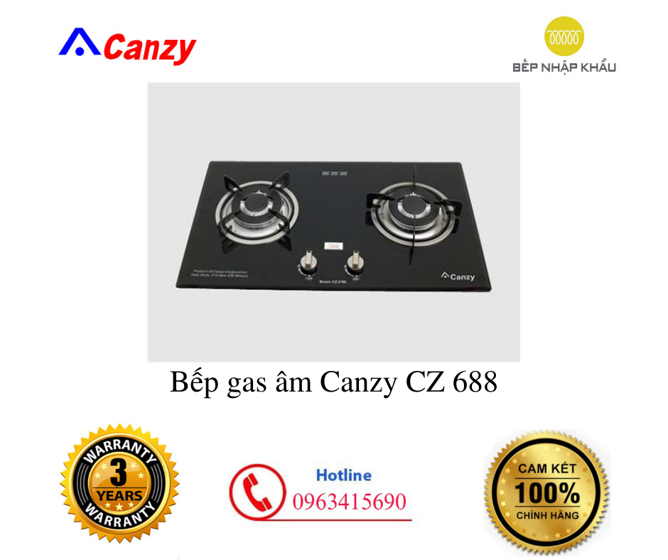 Bếp gas âm Canzy CZ 688