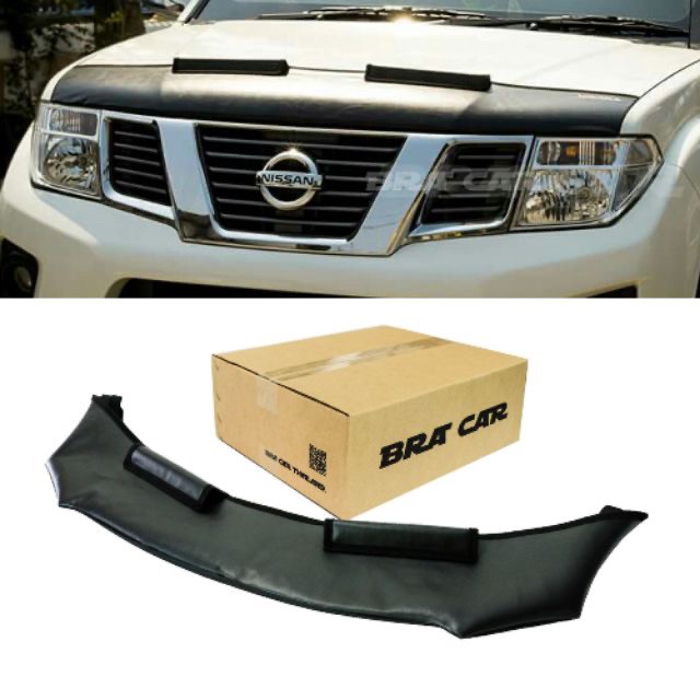 หน้ากากหนังกันหินกันแมลงหุ้มฝากระโปรงหน้ารถยนต์ Nissan Navara 2012 ราคา 1,300 บาท*ส่งฟรี