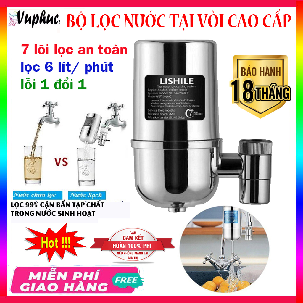 Bộ lọc nước tại vòi 7 lớp lọc Lishile cao cấp thiết bị lọc nước tại vòi, máy lọc nước gia đình, đầu lọc nước tại vòi, bộ lọc nước tại vòi, thiết bị lọc nước tại vòi cao cấp, Máy lọc nước gắn tại vòi dùng để uống