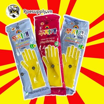 Găng tay cầu vồng✅Giá sỉ✅ Găng tay cao su bảo hộ, Găng tay cầu vồng Combi - 32cm TRUNG