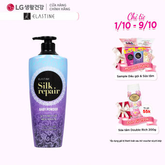 Dầu gội chăm sóc và nuôi dưỡng tóc Elastine Silk Repair 550ml - Hương Phấn Em Bé