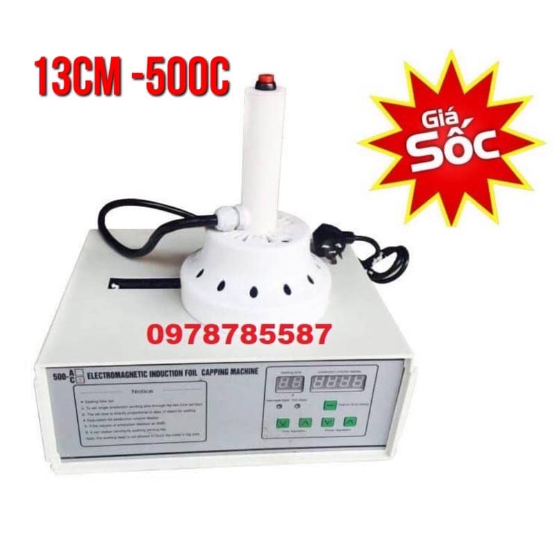 Máy dán màng seal nhôm 500c - máy dán seal nhôm -
