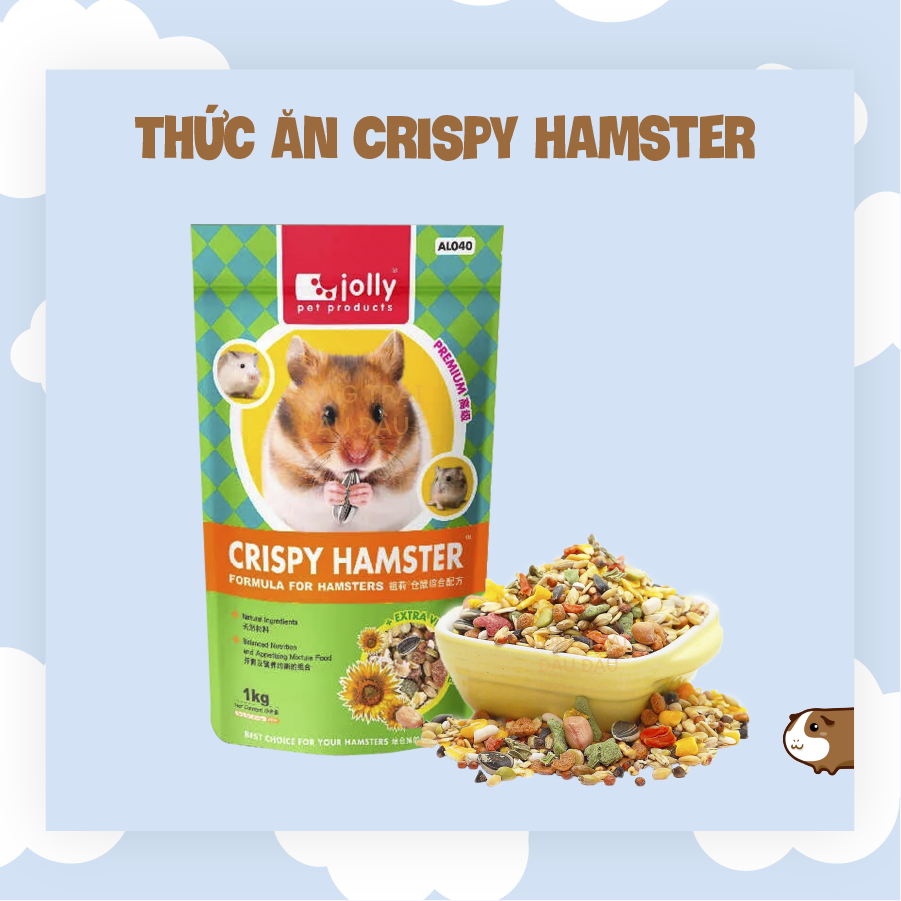 Thức ăn crispy hamster jolly 500gr 1kg - al086 al040