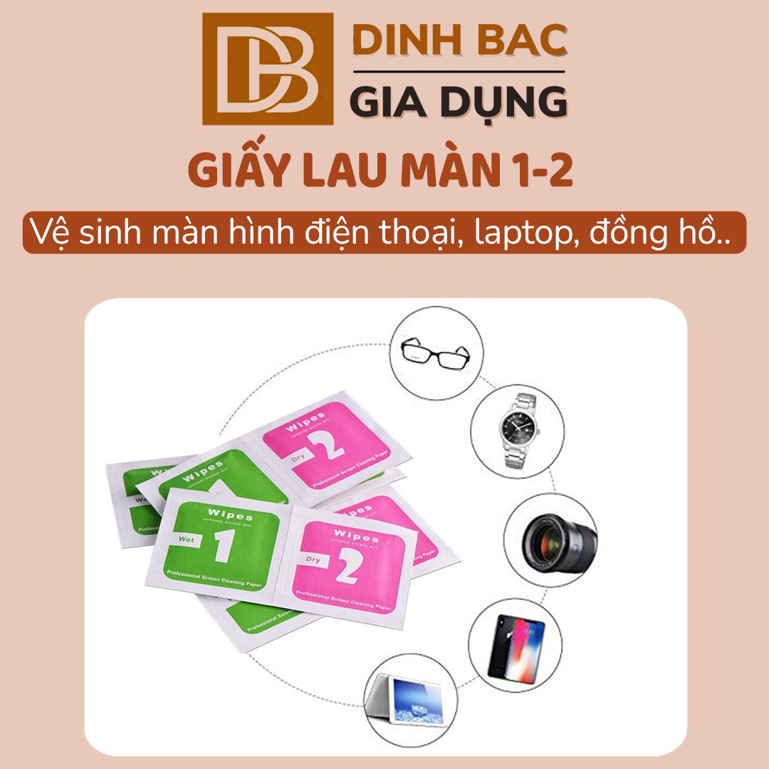 Giấy lau vệ sinh màn hình điện thoại máy tính bảng