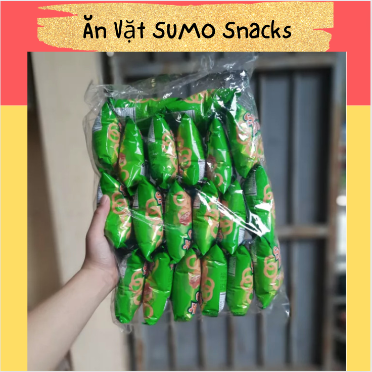 Bich 20 gói Bim Bim Snack Onion Rings Vị Hành Oishi 6/8g-Ăn Vặt Sumo Snack
