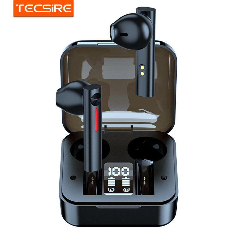 Tecsire T13 TWS Tai nghe nhét tai không dây Tai nghe nhét tai Bluetooth âm thanh nổi trong tai Điều khiển bằng cảm ứng màn hình hiển thị kỹ thuật số với microphone